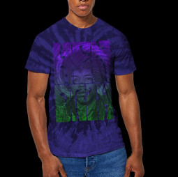 Jimi Hendrix Unisex T-Shirt: Swirly Text (Wash Collection) - TRIKO