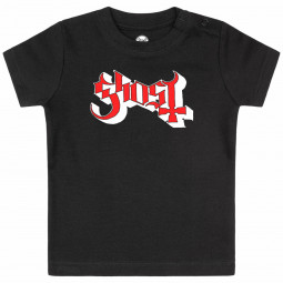 Ghost (Logo) - Baby t-shirt - black - red/white
