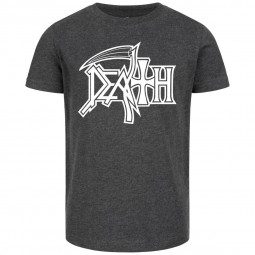 Death (Logo) - Kids t-shirt - charcoal - white