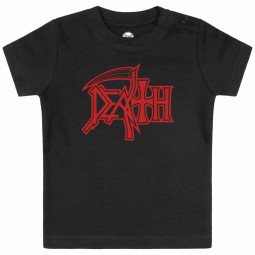 Death (Logo) - Baby t-shirt - black - red