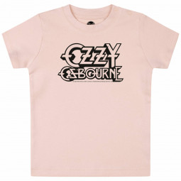Ozzy Osbourne (Logo) - Baby t-shirt - pale pink - black