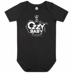 Ozzy Osbourne (Ozzy Baby) - Baby bodysuit - black - white
