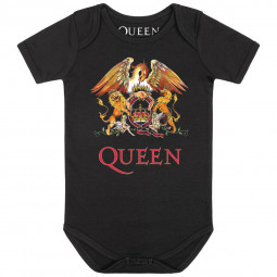 Queen (Crest) - Baby bodysuit - black - multicolour