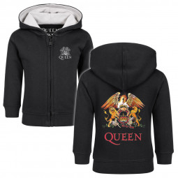 Queen (Crest) - Baby zip-hoody - black - multicolour - mikina