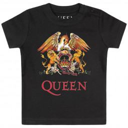 Queen (Crest) - Baby t-shirt - black - multicolour