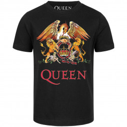 Queen (Crest) - Kids t-shirt - black - multicolour