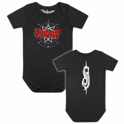 Slipknot (Star Symbol) - Baby bodysuit - black - red/white
