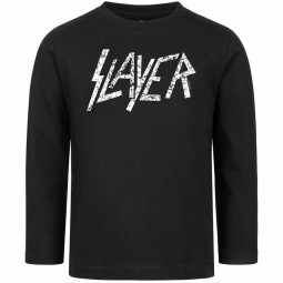 Slayer (Logo) - Kids longsleeve - black - white
