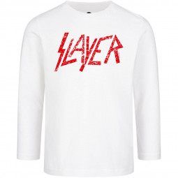 Slayer (Logo) - Kids longsleeve - white - red