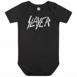 Slayer (Logo) - Baby bodysuit - black - white