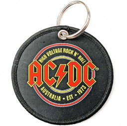 AC/DC Keychain: Est. 1973 (Double Sided Patch) (PŘÍVĚSEK)