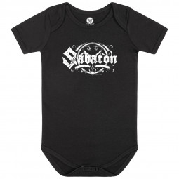 Sabaton (Crest) - Baby bodysuit - black - white