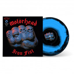MOTORHEAD - IRON FIST (BLACK/BLUE SWIRL) - LP