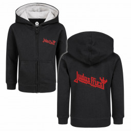 Judas Priest (Logo) - Kids zip-hoody - black - red