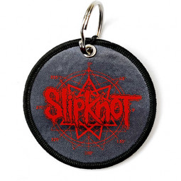 Slipknot Keychain: Logo & Nonagram (Double Sided Patch) (PŘÍVĚSEK)