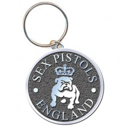 The Sex Pistols Keychain: Bull Dog (Enamel In-fill) (PŘÍVĚSEK)
