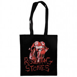 The Rolling Stones Tote Bag: Hackney Diamonds Cracked Glass Tongue - TAŠKA