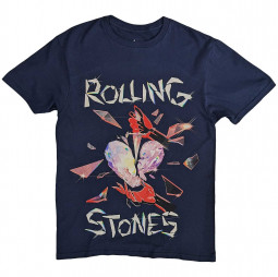 The Rolling Stones Unisex T-Shirt: Hackney Diamonds Heart - blue