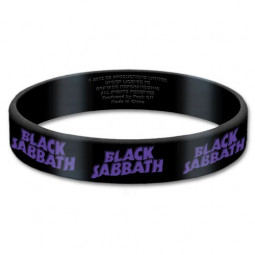 Black Sabbath Gummy Wristband: Logo (NÁRAMEK)