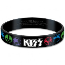 KISS Gummy Wristband: Logo & Icons (NÁRAMEK)