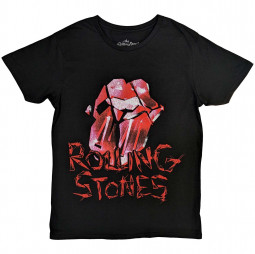 The Rolling Stones Unisex T-Shirt: Hackney Diamonds Cracked Glass Tongue