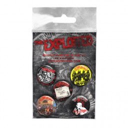 THE EXPLOITED BUTTON BADGE SET 2 (PLACKY)