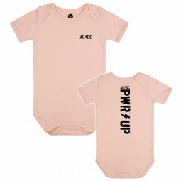 AC/DC (PWR UP) - Baby bodysuit - pale pink - black