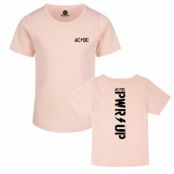 AC/DC (PWR UP) - Girly shirt - pale pink - black