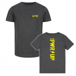 AC/DC (PWR UP) - Kids t-shirt - charcoal - yellow