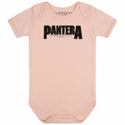 Pantera (Logo) - Baby bodysuit - pale pink - black