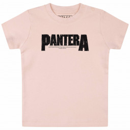 Pantera (Logo) - Baby t-shirt - pale pink - black