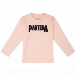 Pantera (Logo) - Baby longsleeve - pale pink - black