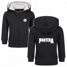 Pantera (Logo) - Baby zip-hoody - black - white - mikina