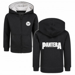 Pantera (Logo) - Kids zip-hoody - black - white - mikina