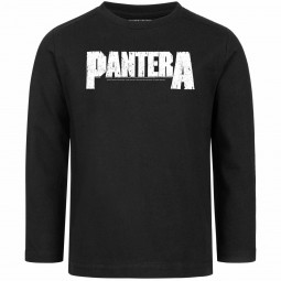 Pantera (Logo) - Kids longsleeve - black - white