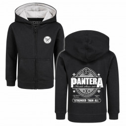 Pantera (Stronger Than All) - Kids zip-hoody - black - white - mikina