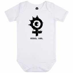 Arch Enemy (Rebel Girl) - Baby bodysuit - white - black