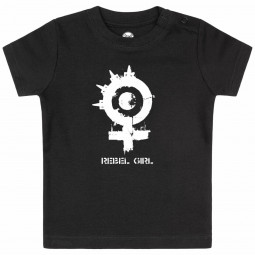 Arch Enemy (Rebel Girl) - Baby t-shirt - black - white