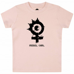 Arch Enemy (Rebel Girl) - Baby t-shirt - pale pink - black