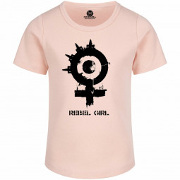 Arch Enemy (Rebel Girl) - Girly shirt - pale pink - black