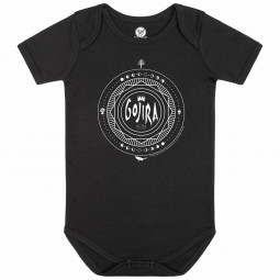 Gojira (Moon Phases) - Baby bodysuit - black - white
