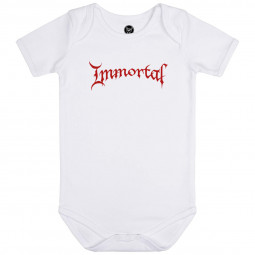 Immortal (Logo) - Baby bodysuit - white - red