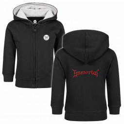 Immortal (Logo) - Baby zip-hoody - black - red