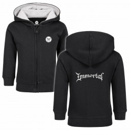 Immortal (Logo) - Baby zip-hoody - black - white