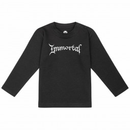 Immortal (Logo) - Baby longsleeve - black - white
