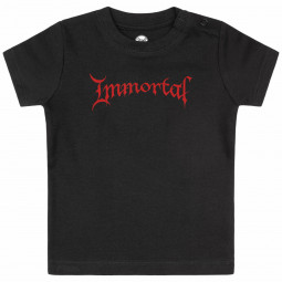 Immortal (Logo) - Baby t-shirt - black - red