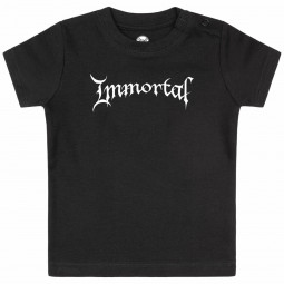 Immortal (Logo) - Baby t-shirt - black - white