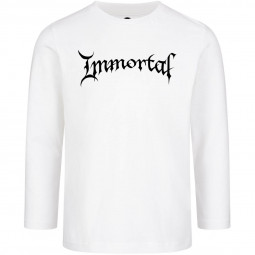 Immortal (Logo) - Kids longsleeve - white - black
