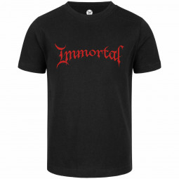 Immortal (Logo) - Kids t-shirt - black - red