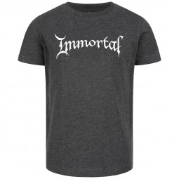 Immortal (Logo) - Kids t-shirt - charcoal - white